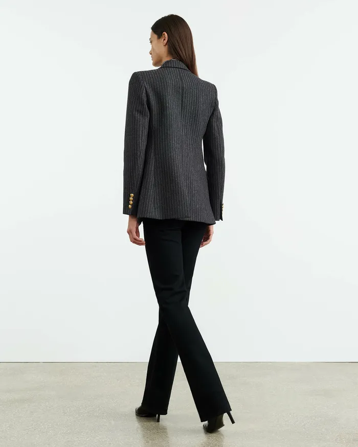 Jackets and Blazers Nili Lotan Women ANABEL BLAZER Charcoal Pinstripe