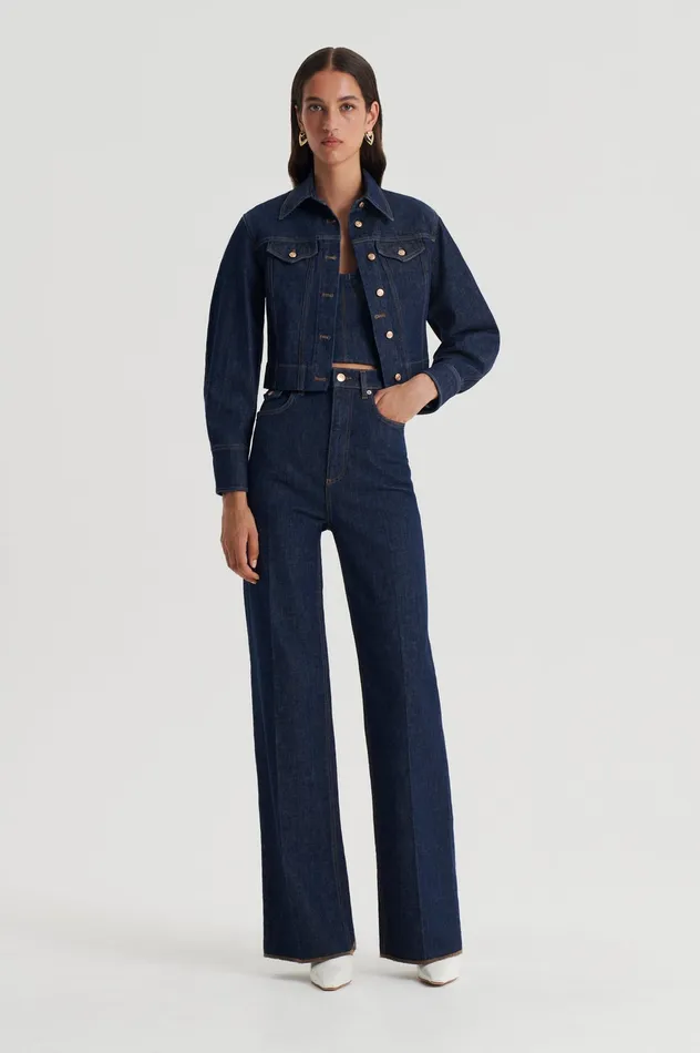 Jackets Scanlan Theodore Women DENIM JACKET INDIGOB