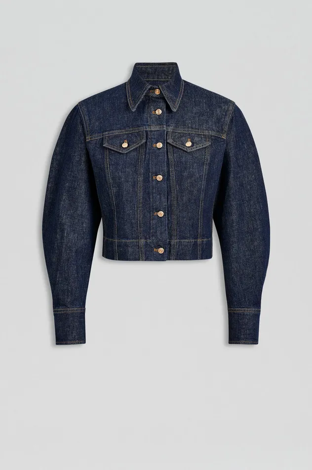 Jackets Scanlan Theodore Women DENIM JACKET INDIGOB Jackets Scanlan Theodore Women DENIM JACKET INDIGOB
