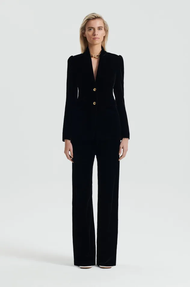 Jackets Scanlan Theodore Women VELVET JACKET BLACK