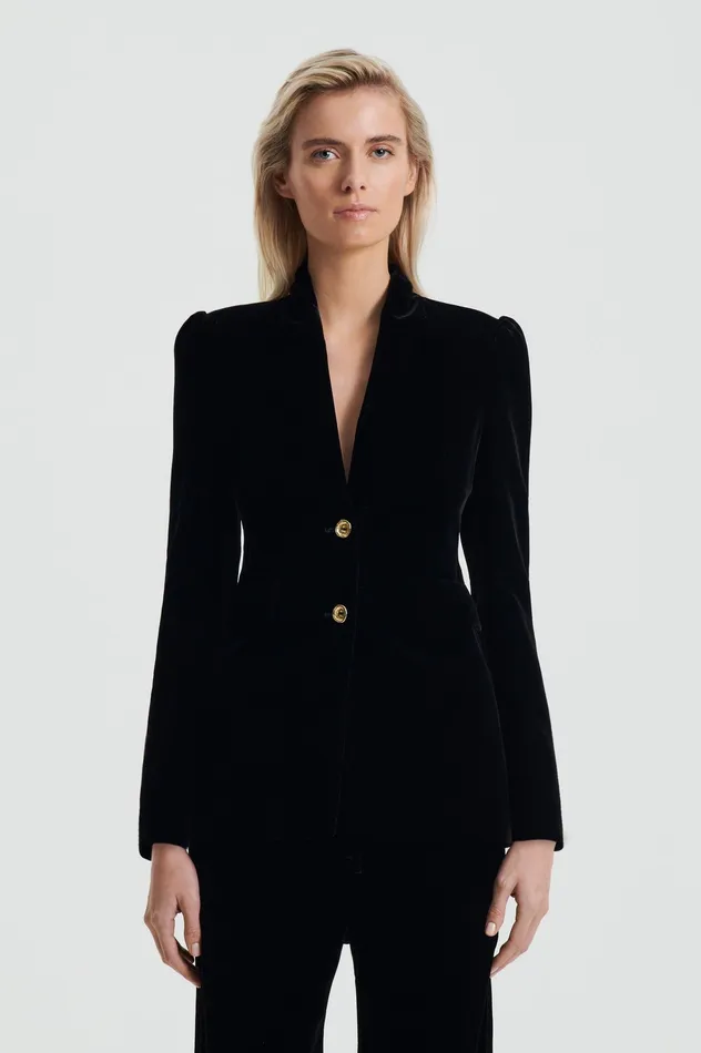 Jackets Scanlan Theodore Women VELVET JACKET BLACK