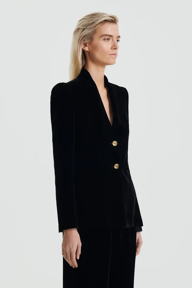 Jackets Scanlan Theodore Women VELVET JACKET BLACK