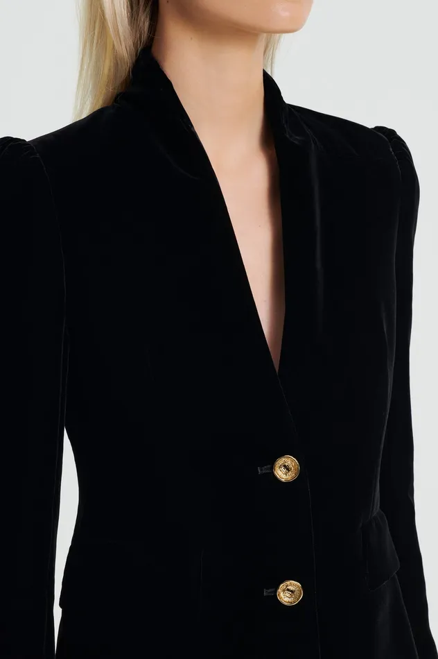 Jackets Scanlan Theodore Women VELVET JACKET BLACK