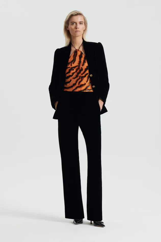 Jackets Scanlan Theodore Women VELVET JACKET BLACK