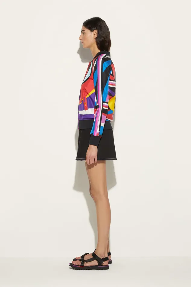 Jackets Women PUCCI CigniPrint SilkTwill Bomber Jacket