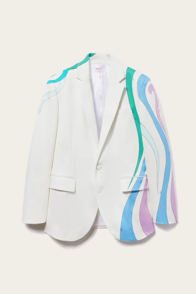 Jackets Women PUCCI MarmoPrint SingleBreasted Blazer