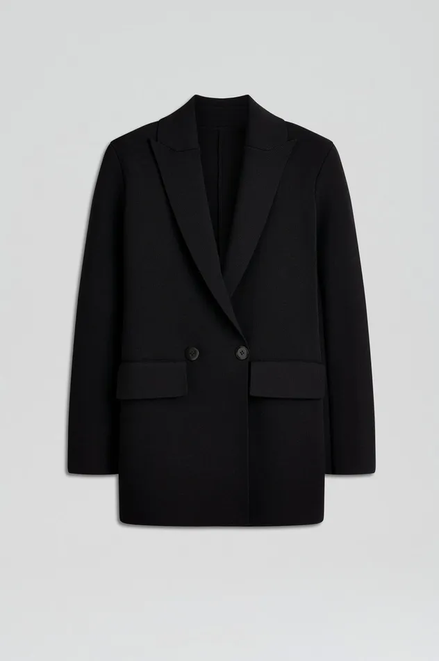 Jackets Women Scanlan Theodore CREPE KNIT TAILORED BLAZER BLACK Jackets Women Scanlan Theodore CREPE KNIT TAILORED BLAZER BLACK