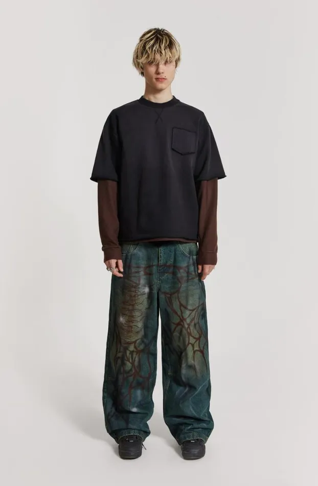 Jeans Men Jaded London Through The Trees Baggy Jeans