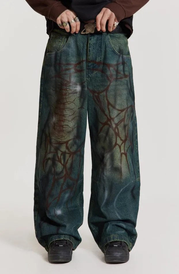 Jeans Men Jaded London Through The Trees Baggy Jeans