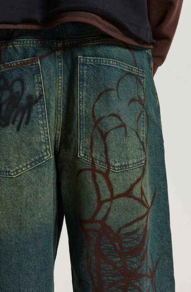 Jeans Men Jaded London Through The Trees Baggy Jeans