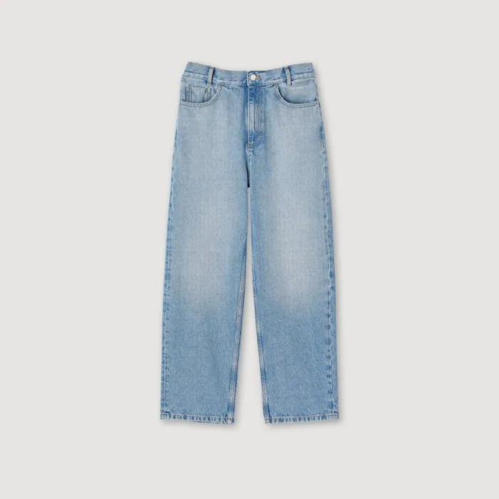 Jeans Women SANDRO Lowrise Straightleg Jeans Blue Jean