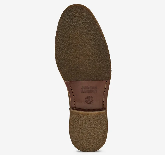 Johnston and Murphy Calder Chukka Brown Oiled Full Grain Men LaceUps