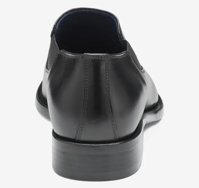 Johnston and Murphy Larson SlipOn Black Italian Calfskin Men SlipOns and Loafers