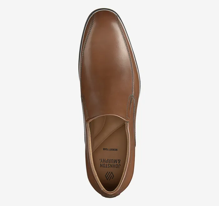 Johnston and Murphy Reeve RunOff Venetian Loafer Brown Full Grain Men SlipOns and Loafers