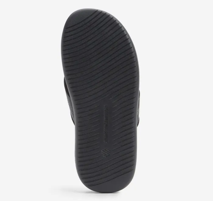 Johnston and Murphy Upton FlipFlop Black Full Grain Men Sandals