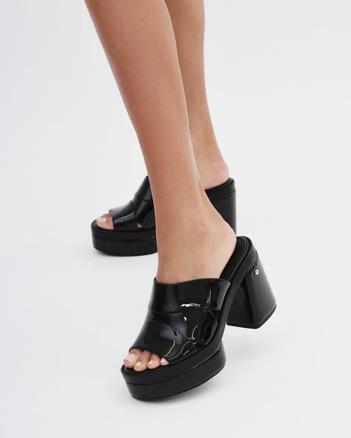 jomercer Faye high heel platform sandals black patent Women HIGH SANDALS jomercer Faye high heel platform sandals black patent Women HIGH SANDALS