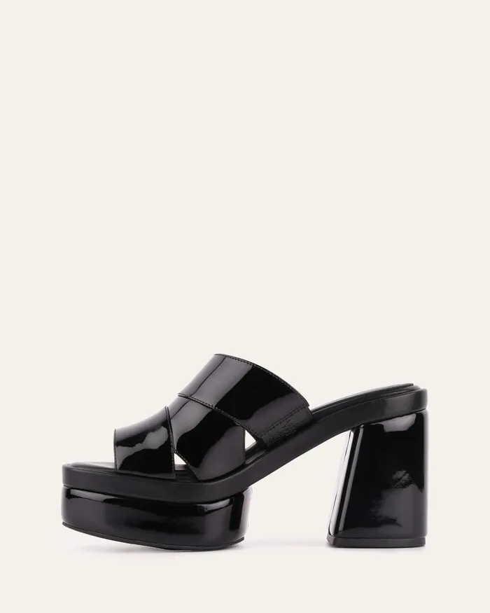 jomercer Faye high heel platform sandals black patent Women HIGH SANDALS jomercer Faye high heel platform sandals black patent Women HIGH SANDALS