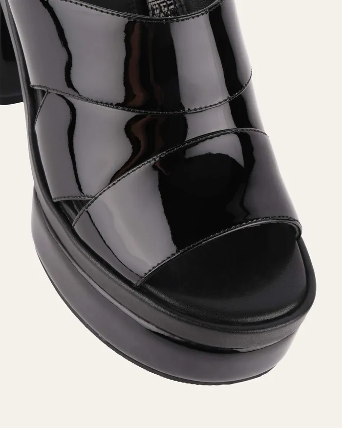jomercer Faye high heel platform sandals black patent Women HIGH SANDALS jomercer Faye high heel platform sandals black patent Women HIGH SANDALS
