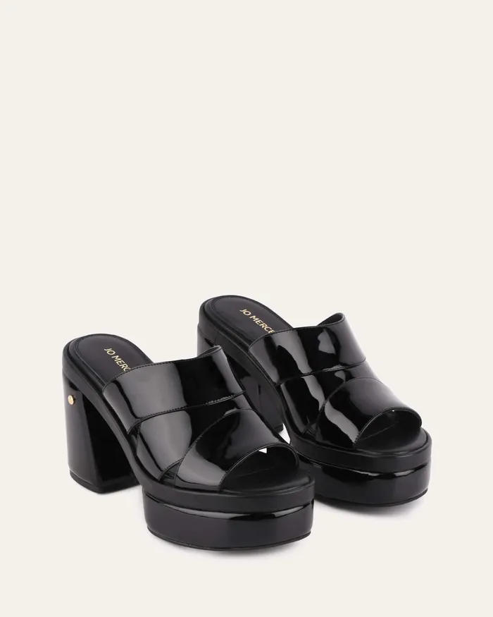 jomercer Faye high heel platform sandals black patent Women HIGH SANDALS jomercer Faye high heel platform sandals black patent Women HIGH SANDALS