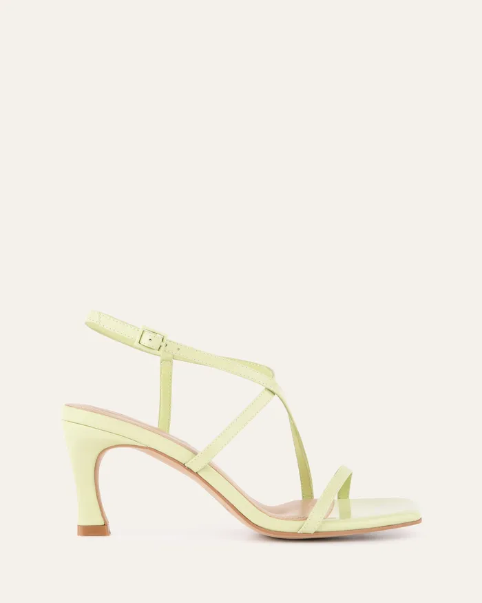 jomercer HIGH SANDALS Women Jockey high heel sandals honeydew green leather
