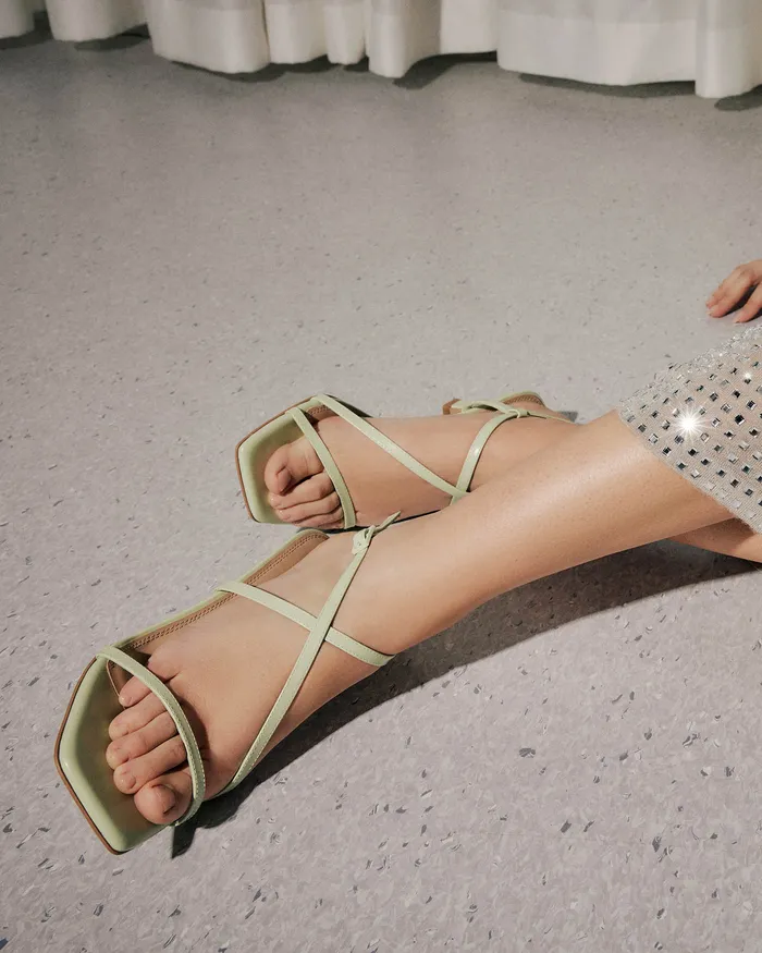 jomercer HIGH SANDALS Women Jockey high heel sandals honeydew green leather jomercer HIGH SANDALS Women Jockey high heel sandals honeydew green leather