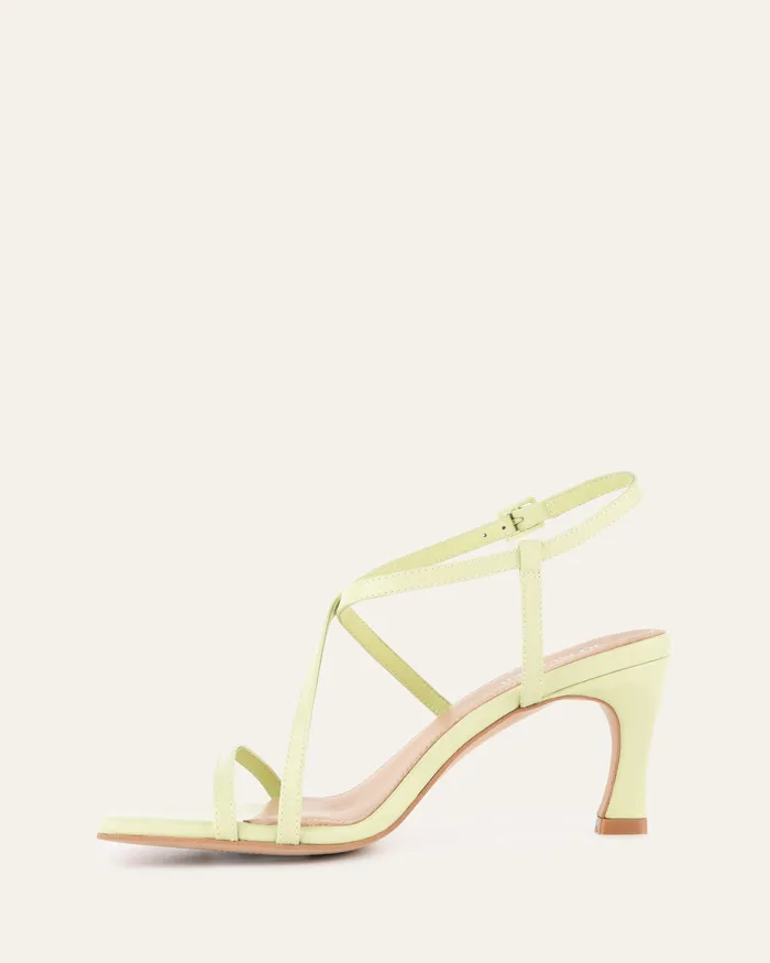 jomercer HIGH SANDALS Women Jockey high heel sandals honeydew green leather jomercer HIGH SANDALS Women Jockey high heel sandals honeydew green leather