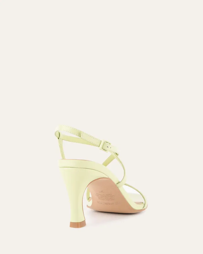 jomercer HIGH SANDALS Women Jockey high heel sandals honeydew green leather jomercer HIGH SANDALS Women Jockey high heel sandals honeydew green leather
