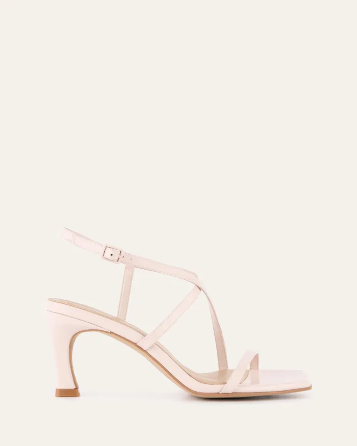 jomercer HIGH SANDALS Women Jockey high heel sandals soft pink leather