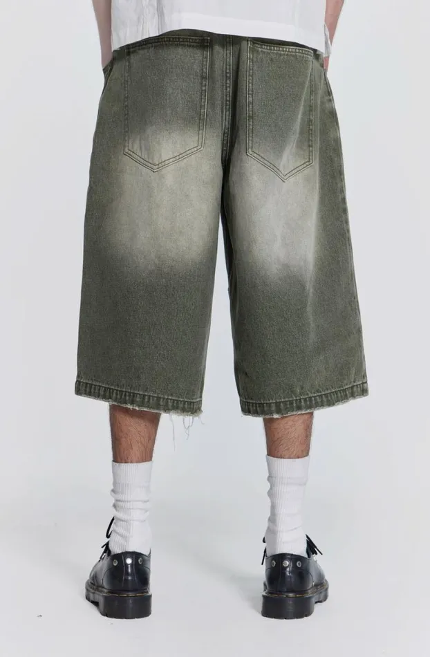 Jorts and Shorts Men Jaded London Khaki Colossus Jorts