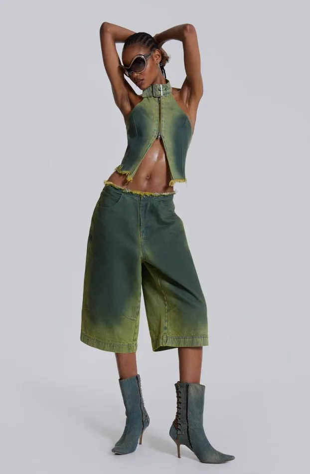Jorts Women Jaded London Toxic Denim Jorts