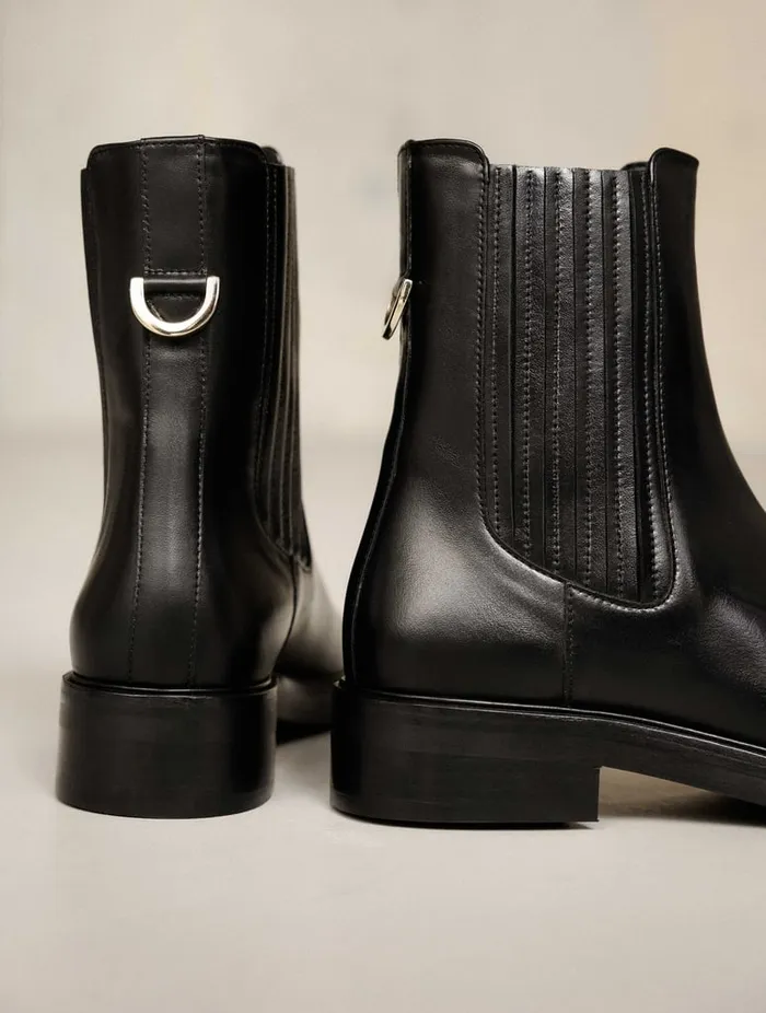 Joyce Deep Black Women Bobbies Ankle Boots