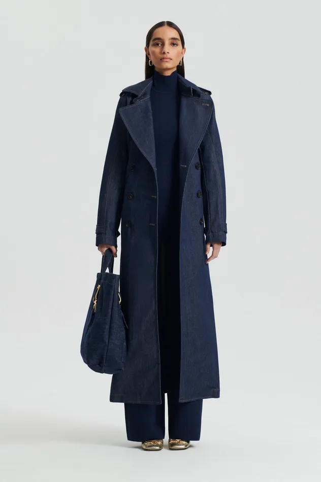 Jumpsuits MICRO CREPE JUMPSUIT NAVY Scanlan Theodore Women Jumpsuits MICRO CREPE JUMPSUIT NAVY Scanlan Theodore Women