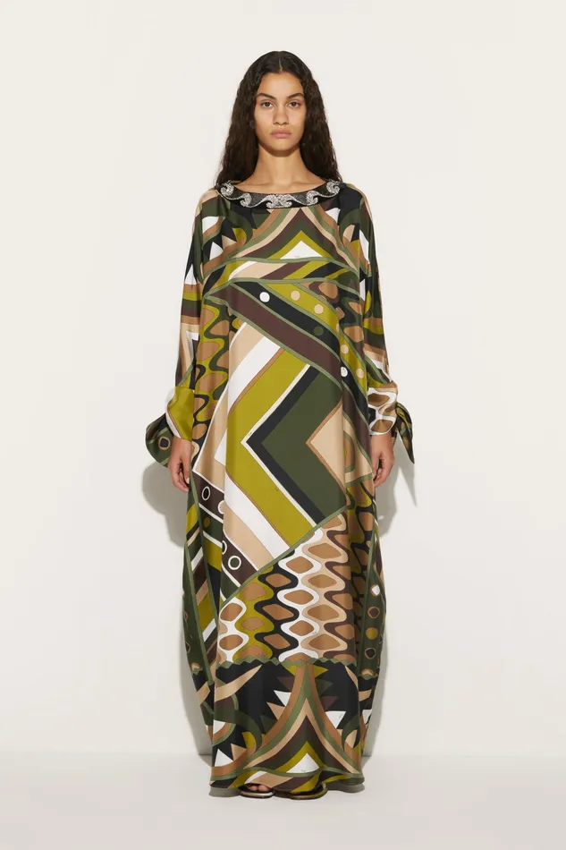 Kaftans Women PUCCI Beaded VivaraPrint Kaftan