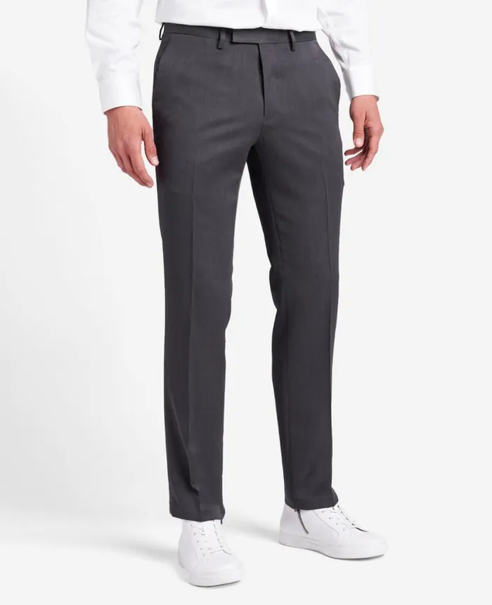 Kenneth Cole Dress Pants Men Urban Heather SlimFit Dress Pant Grey