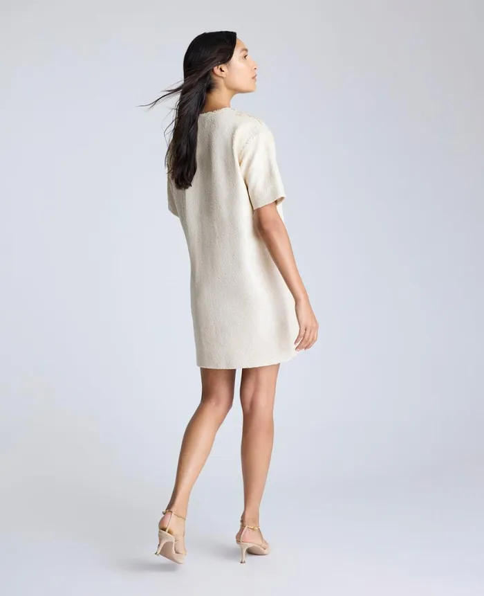 Kenneth Cole Dresses and Skirts Women Sequin TShirt Shift Dress Beige Kenneth Cole Dresses and Skirts Women Sequin TShirt Shift Dress Beige