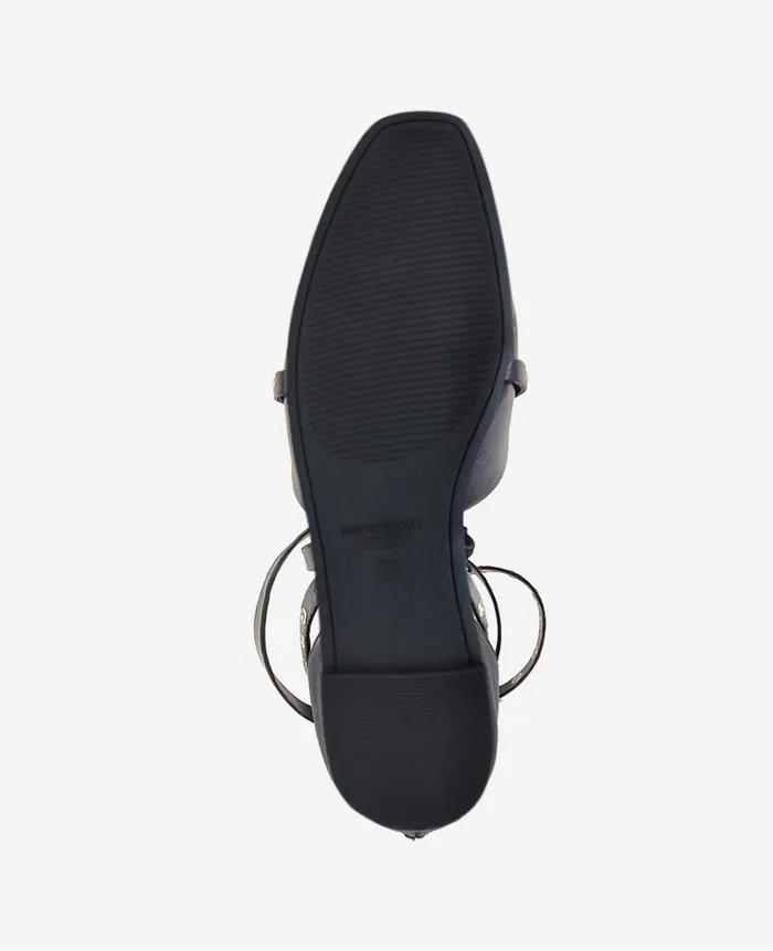 Kenneth Cole Flats and Loafers Women Mason Strappy Stud Flat Black Kenneth Cole Flats and Loafers Women Mason Strappy Stud Flat Black