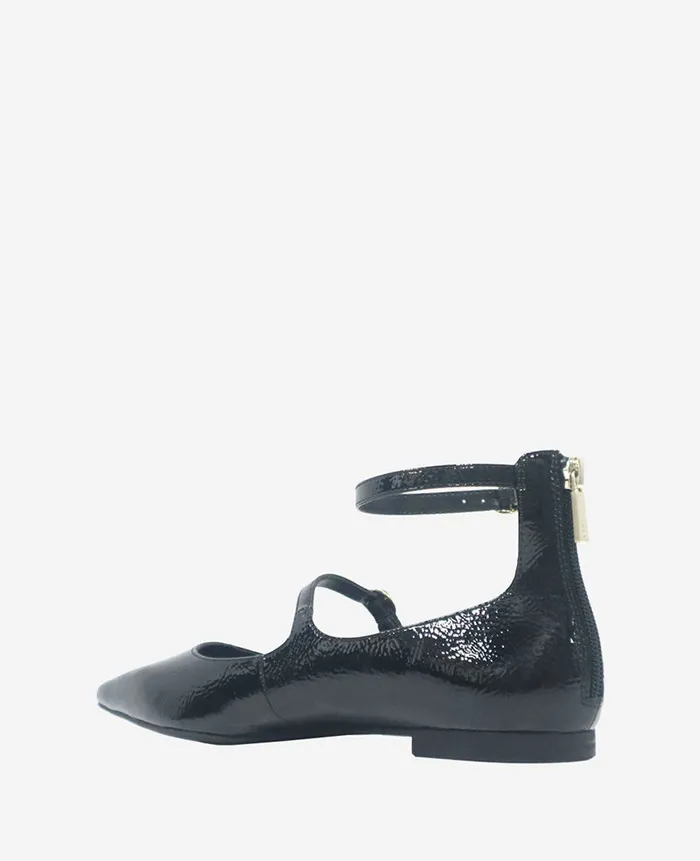 Kenneth Cole Flats and Loafers Women Nolita Patent Ankle Strap Mary Jane Flat Black Kenneth Cole Flats and Loafers Women Nolita Patent Ankle Strap Mary Jane Flat Black