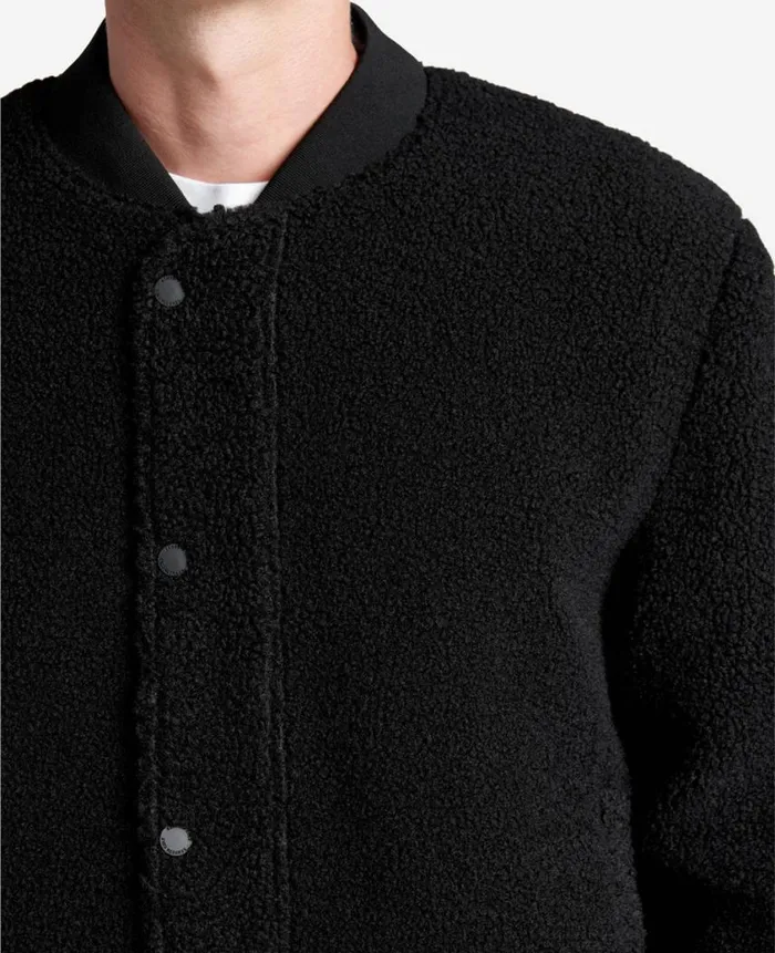 Kenneth Cole Jackets and Outerwear Men Reversible Sherpa Bomber Jacket Black Kenneth Cole Jackets and Outerwear Men Reversible Sherpa Bomber Jacket Black