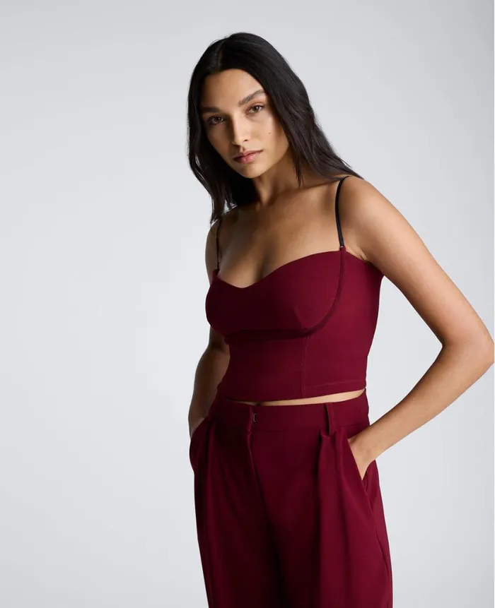 Kenneth Cole Matching Sets Women Bustier Cami Red