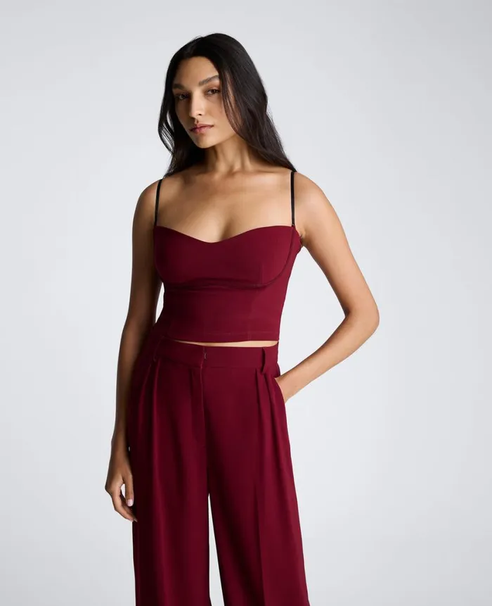 Kenneth Cole Matching Sets Women Bustier Cami Red