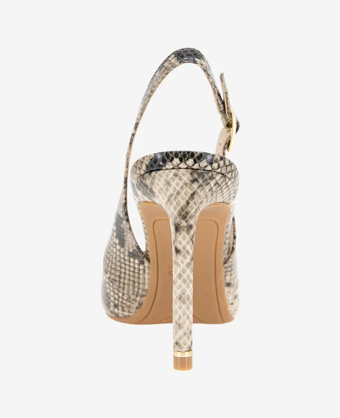 Kenneth Cole Pumps and Heels Women Quinnly Snakeskin Leather Slingback Heel Beige Kenneth Cole Pumps and Heels Women Quinnly Snakeskin Leather Slingback Heel Beige