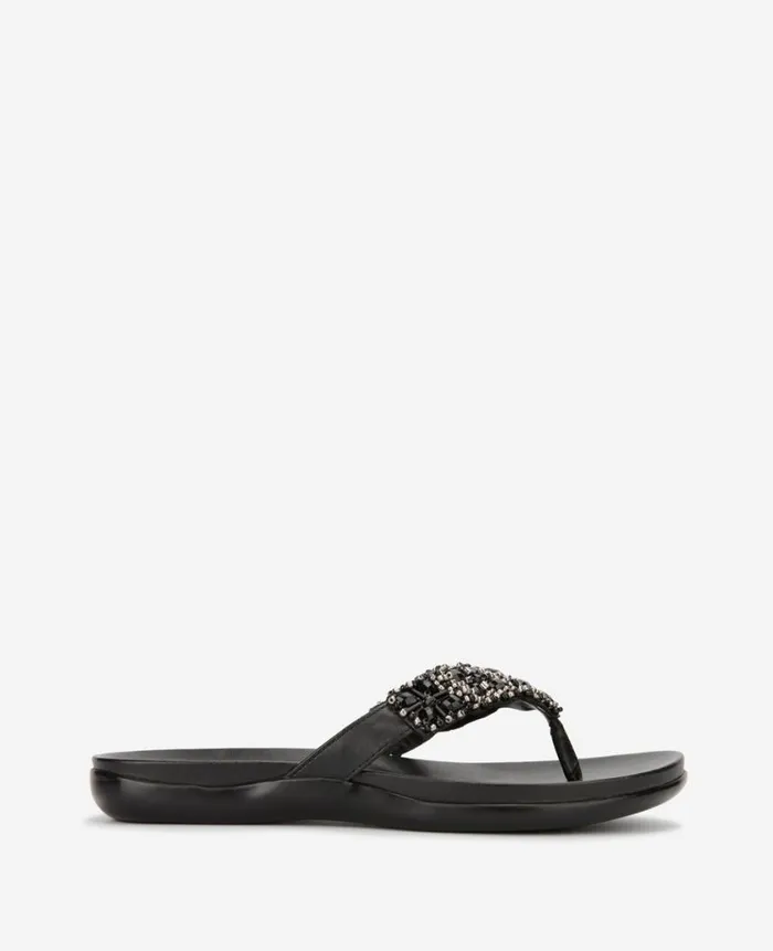 Kenneth Cole Sandals and Wedges Women Glamathon Thong Sandal Black