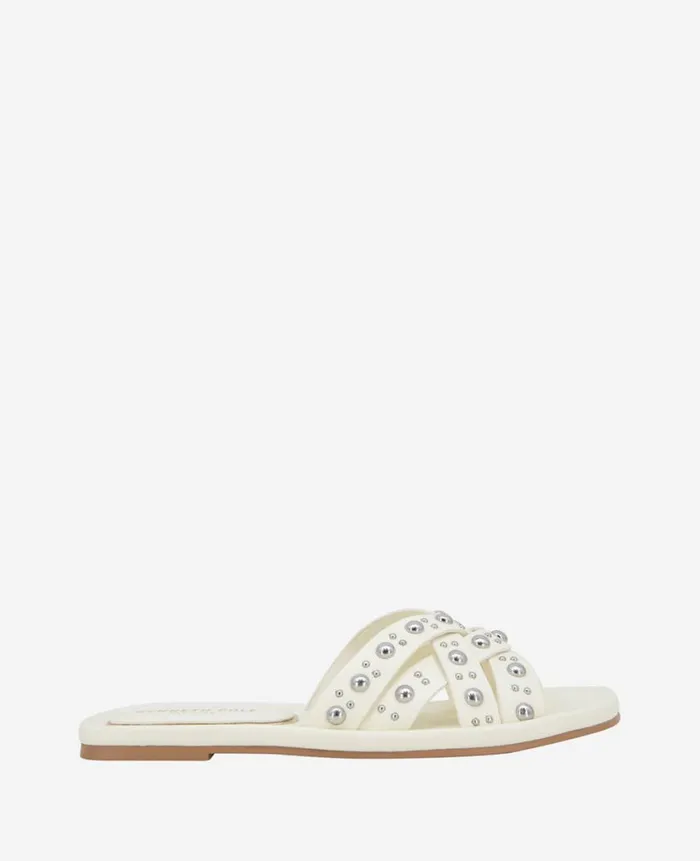 Kenneth Cole Sandals and Wedges Women Jula Flat Sandal White