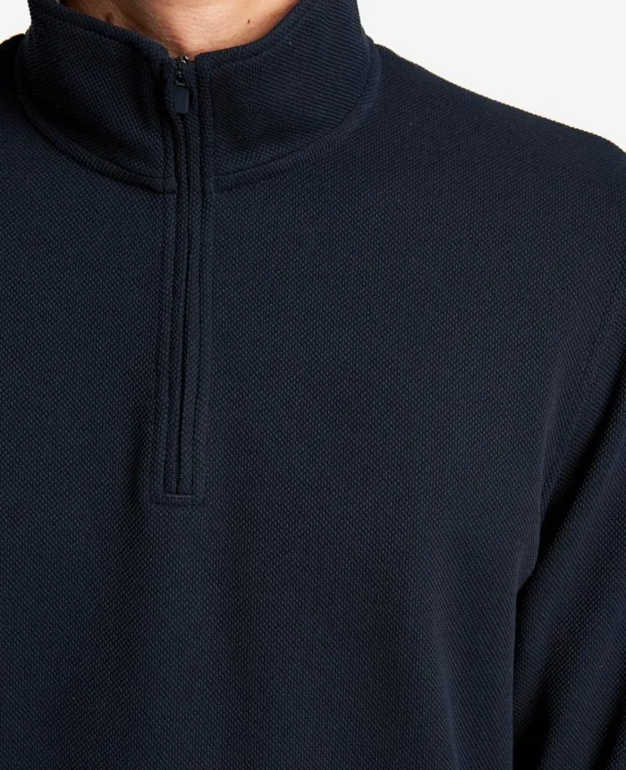 Kenneth Cole Sweaters Men QuarterZip Knit Pullover Blue