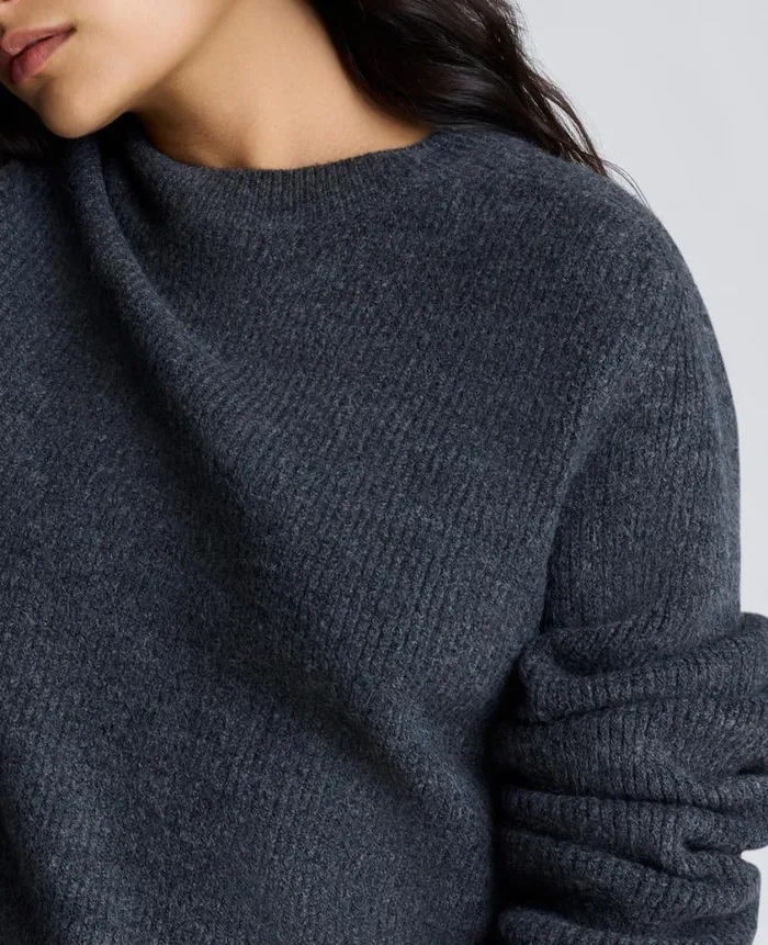 Kenneth Cole Sweaters Women Oversized Crew Neck Sweater Black Kenneth Cole Sweaters Women Oversized Crew Neck Sweater Black