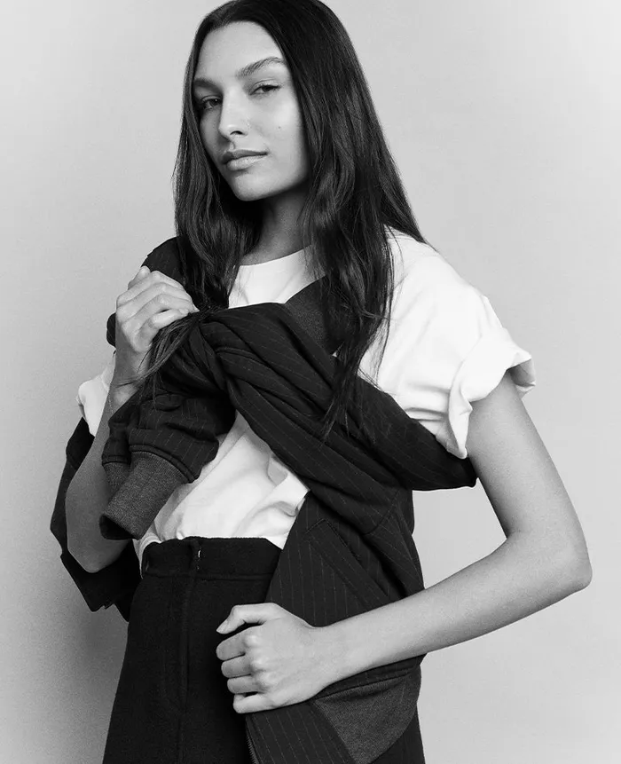 Kenneth Cole Tops Women Cotton Cropped Tee White