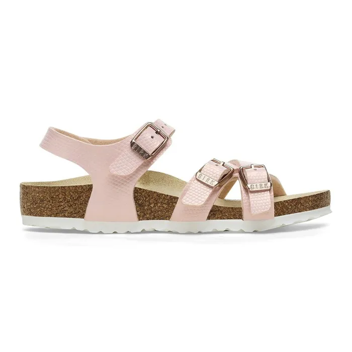 Kids Birkenstock BackAnkleStrap Kumba Shiny Light Rose
