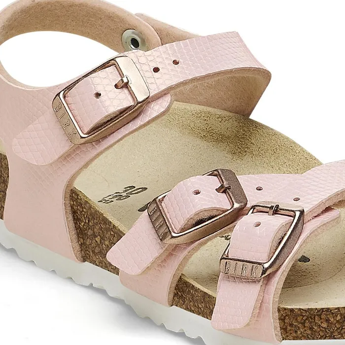 Kids Birkenstock BackAnkleStrap Kumba Shiny Light Rose