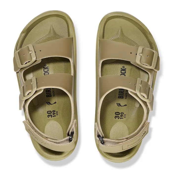 Kids Birkenstock BackAnkleStrap Mogami Icy Faded Khaki