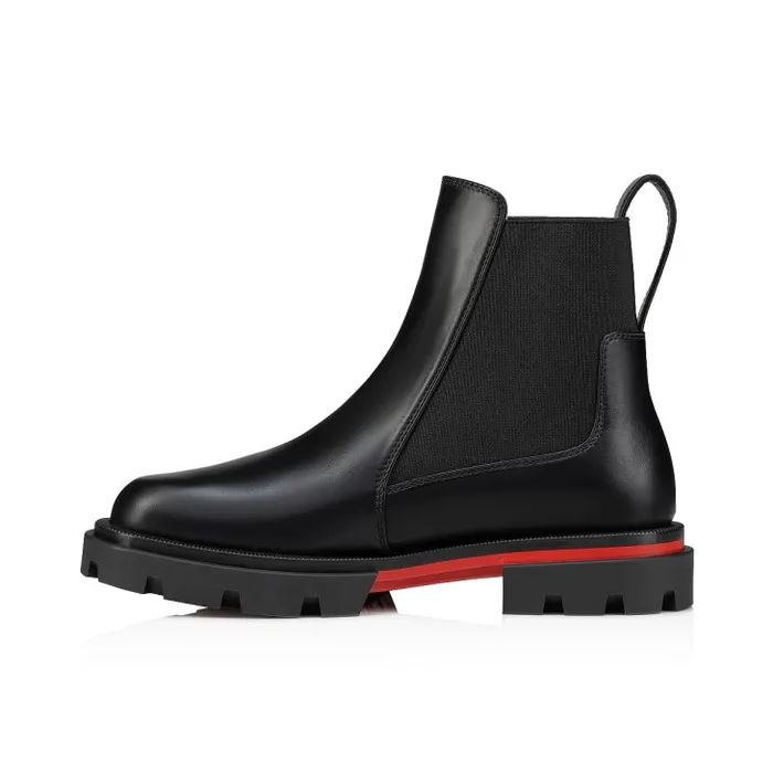 Kids Marchacroche Boots 8211 Calf Leather 8211 Black Christian Louboutin Boots
